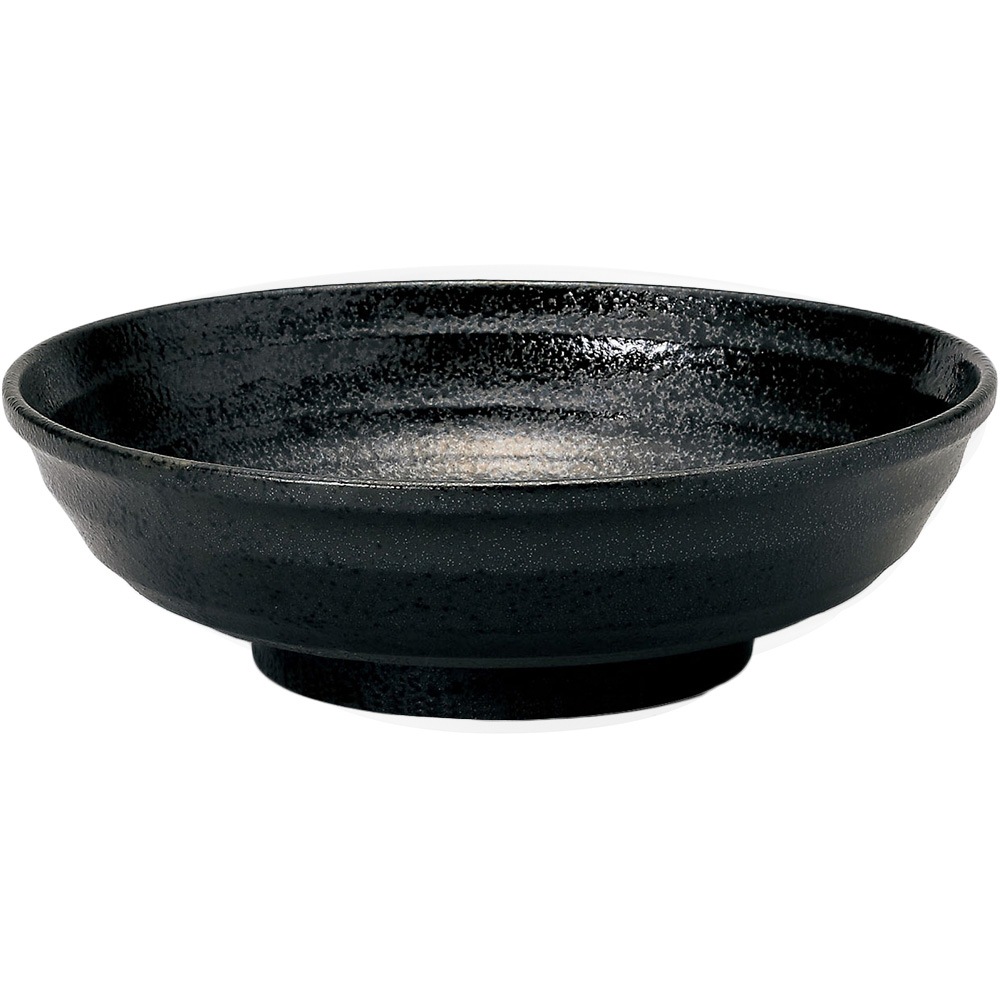 【YAMATSU STANDARD】23cm 麺鉢 副菜 取り皿 豆皿 醤油皿 おやつ 丸皿 プレート 皿 白 黒 ホワイト ブラック おしゃれ 収納 カフェ食器 シンプル 美濃焼 磁器 ポーセラーツ BPAフリー ギフト 業務用 軽い 日本製