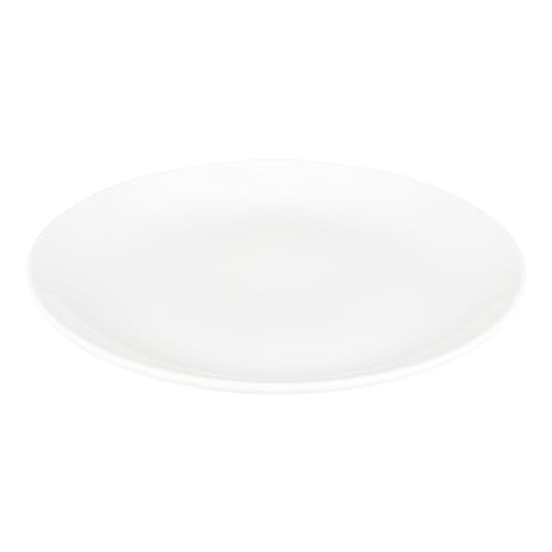 【YAMATSU STANDARD】28cm 大皿 メイン皿 ディナー皿 丸皿 プレート 皿 白 黒 ホワイト ブラック 食器 食洗機 電子レンジ 白 黒 ホワイト ブラック おしゃれ 収納 カフェ食器 シンプル 美濃焼 磁器 ポーセラーツ BPAフリー ギフト 業務用 軽い 日本製