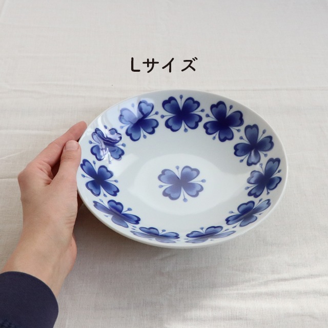 【在庫限り】【Lサイズ　プレート　2枚セット】磁器 21.5cm