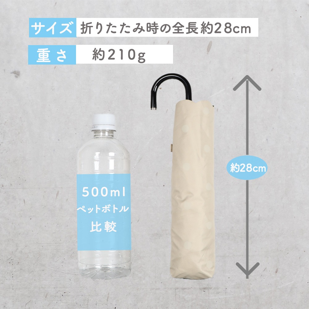 PUドットヒートカットmini 晴雨兼用傘 日傘 カーボン 軽量 折りたたみ傘 遮光 UV UVカット 紫外線 コンパクト 傘 日焼け対策 紫外線カット 梅雨 オシャレ かわいい プレゼント 軽量 シンプル 無地 カラフル ベージュ ネイビー ブラック ドット フリル ニュアンス