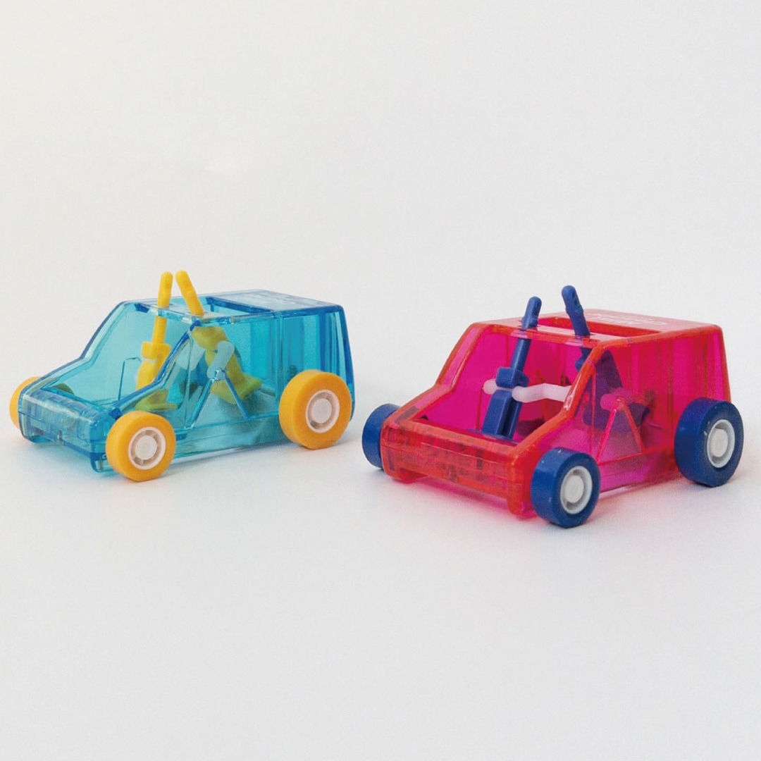 クルマ型で楽しい!パタパタとごみをはきとる《ミニクリーナー》ミドリ デザインフィル 入学 卒園 卓上クリーナー 子ども向け 手動 遊び学習 はじめて掃除 青 ピンク 幼児