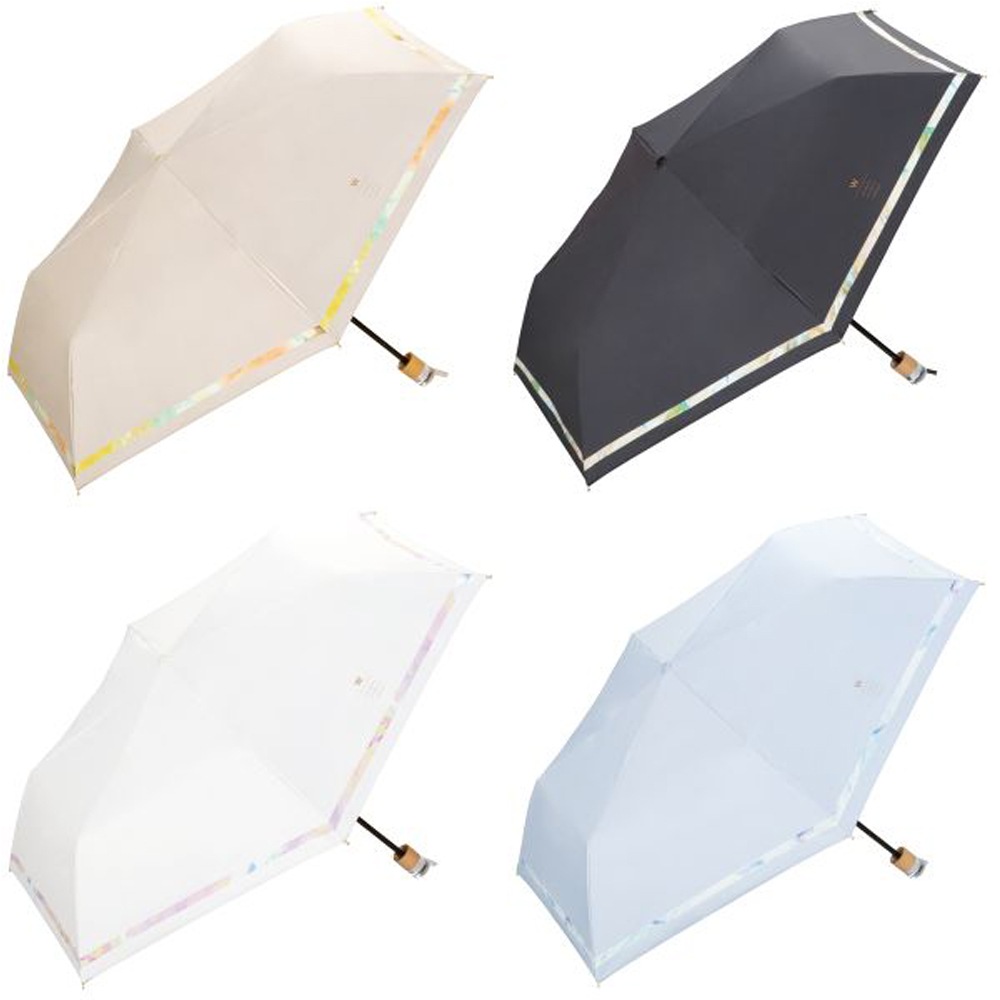 晴雨兼用傘 インサイドカラーtiny 折りたたみ傘 遮光 UV UVカット 紫外線 コンパクト 傘 日焼け対策 紫外線カット 梅雨 オシャレ かわいい プレゼント 軽量 シンプル 無地 カラフル オフホワイト ブルー ベージュ ブラック 水彩風 ニュアンス ライン