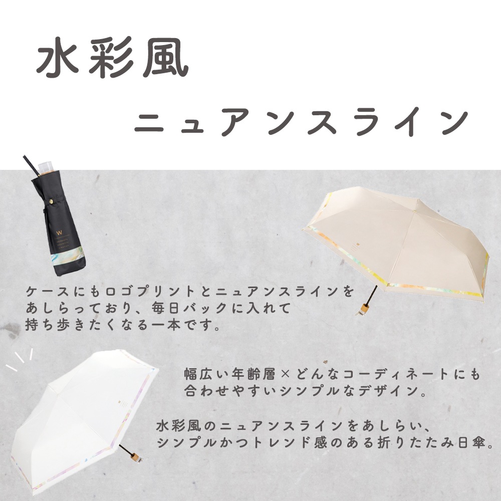 晴雨兼用傘 インサイドカラーtiny 折りたたみ傘 遮光 UV UVカット 紫外線 コンパクト 傘 日焼け対策 紫外線カット 梅雨 オシャレ かわいい プレゼント 軽量 シンプル 無地 カラフル オフホワイト ブルー ベージュ ブラック 水彩風 ニュアンス ライン
