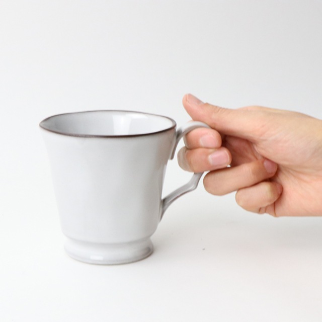 磁器 290cc マグカップ グレー