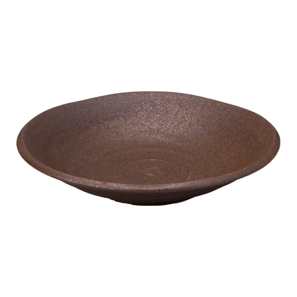 【YAMATSU STANDARD】【 鳴門 深皿 煮物皿鉢 赤茶備前 】 24cm 21cm 17cm 14cm 11cm 8cm 深皿