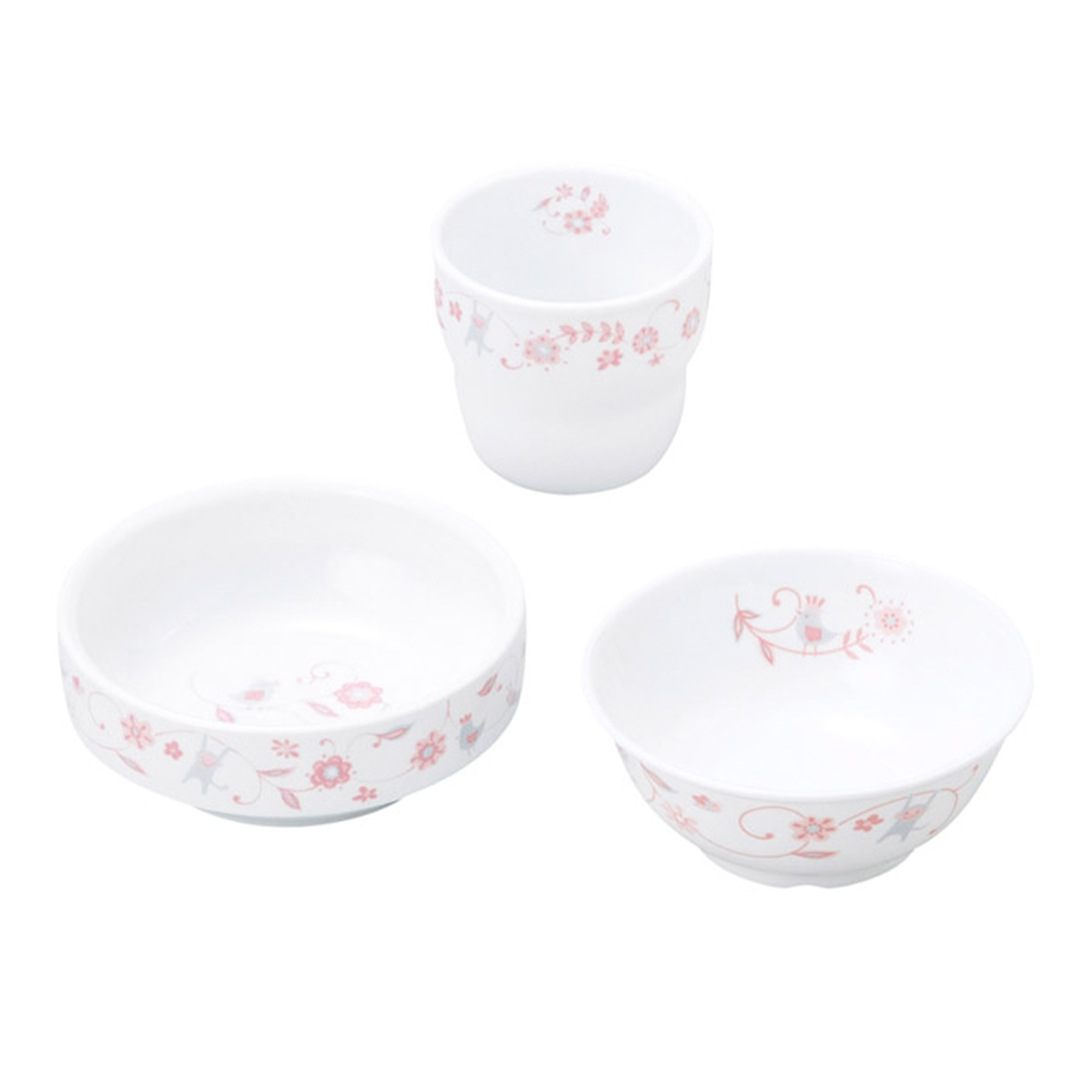 【ギフト箱】食器3点セット【サラサピンク】