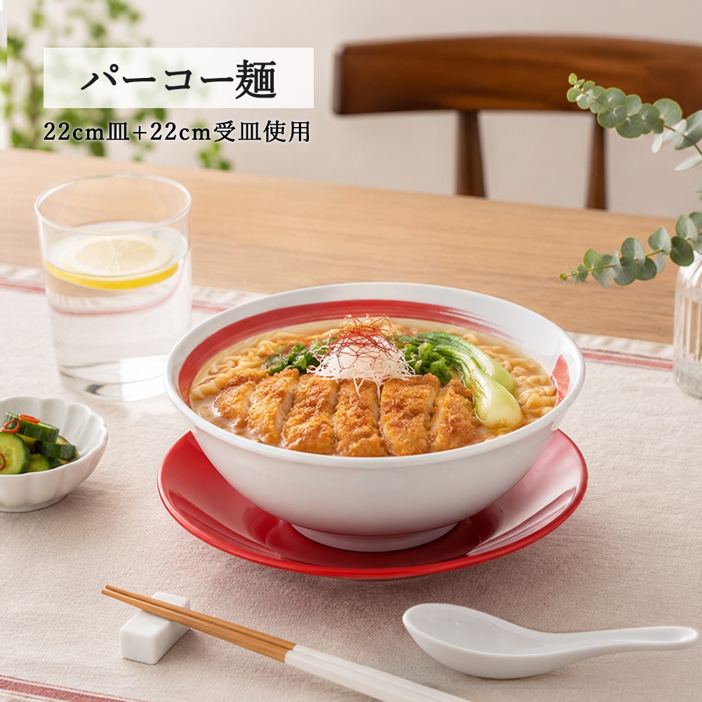 【YAMATSU STANDARD】【 朱雀刷毛目  反高台丼 ホワイト 】 22cm 20cm 丼