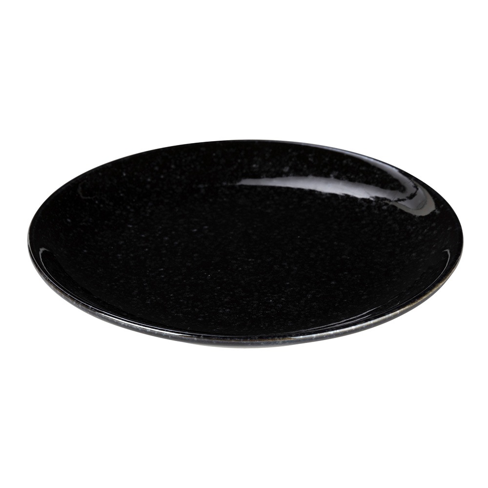 【YAMATSU STANDARD】17cm 小皿 平皿 取り皿 おやつ 丸皿 プレート 皿 白 黒 ホワイト ブラック おしゃれ 収納 カフェ食器 シンプル 美濃焼 磁器 ポーセラーツ BPAフリー ギフト 業務用 軽い 日本製