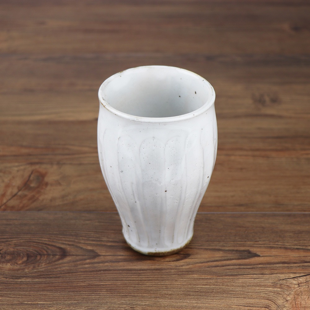 【380cc粉引削ぎカップ】