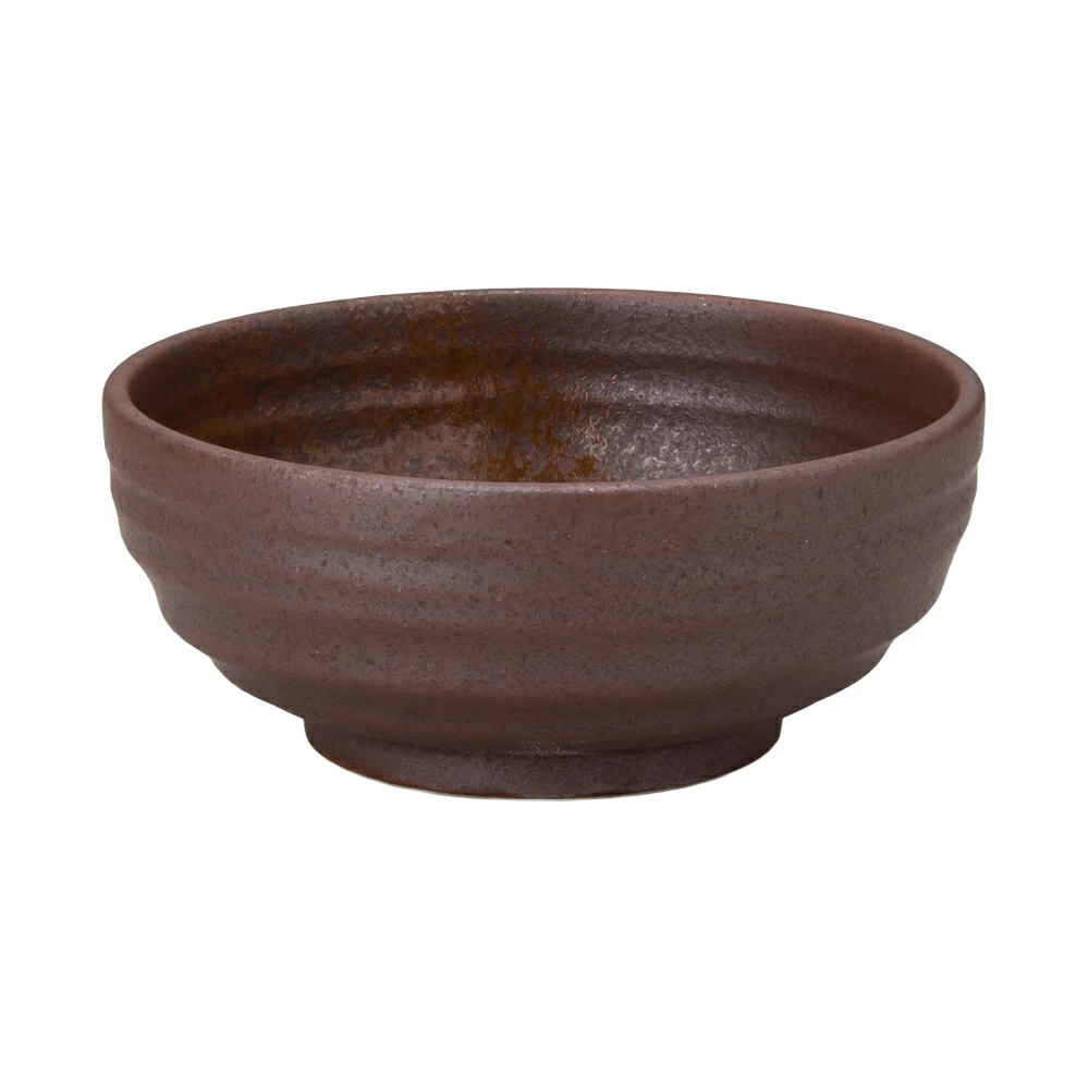 【YAMATSU STANDARD】【 鳴門 深鉢 赤茶備前 】 16cm 14cm 11cm 鉢