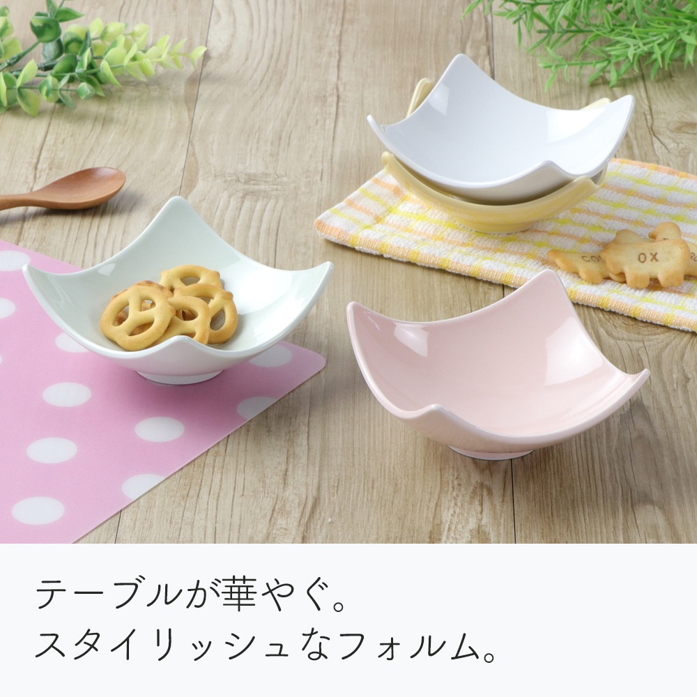 強化磁器 【10cm スクエアプレート】
