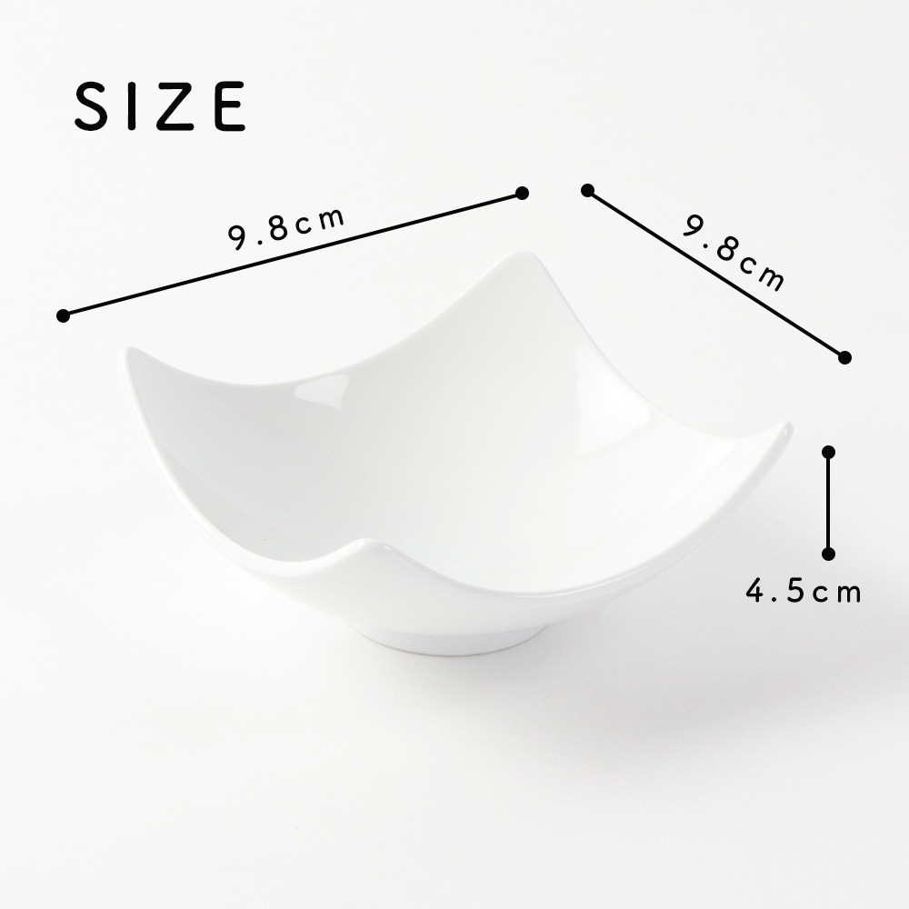 強化磁器 【10cm スクエアプレート】