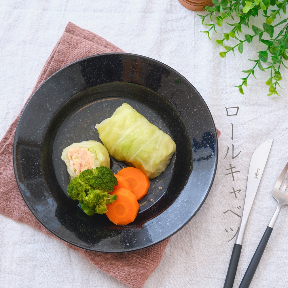 【YAMATSU STANDARD】21cm 中皿 ボウル スープ皿 カレー パスタ 盛り皿 丸皿 プレート 皿 白 黒 ホワイト ブラック おしゃれ 収納 カフェ食器 シンプル 美濃焼 磁器 ポーセラーツ BPAフリー ギフト 業務用 軽い 日本製