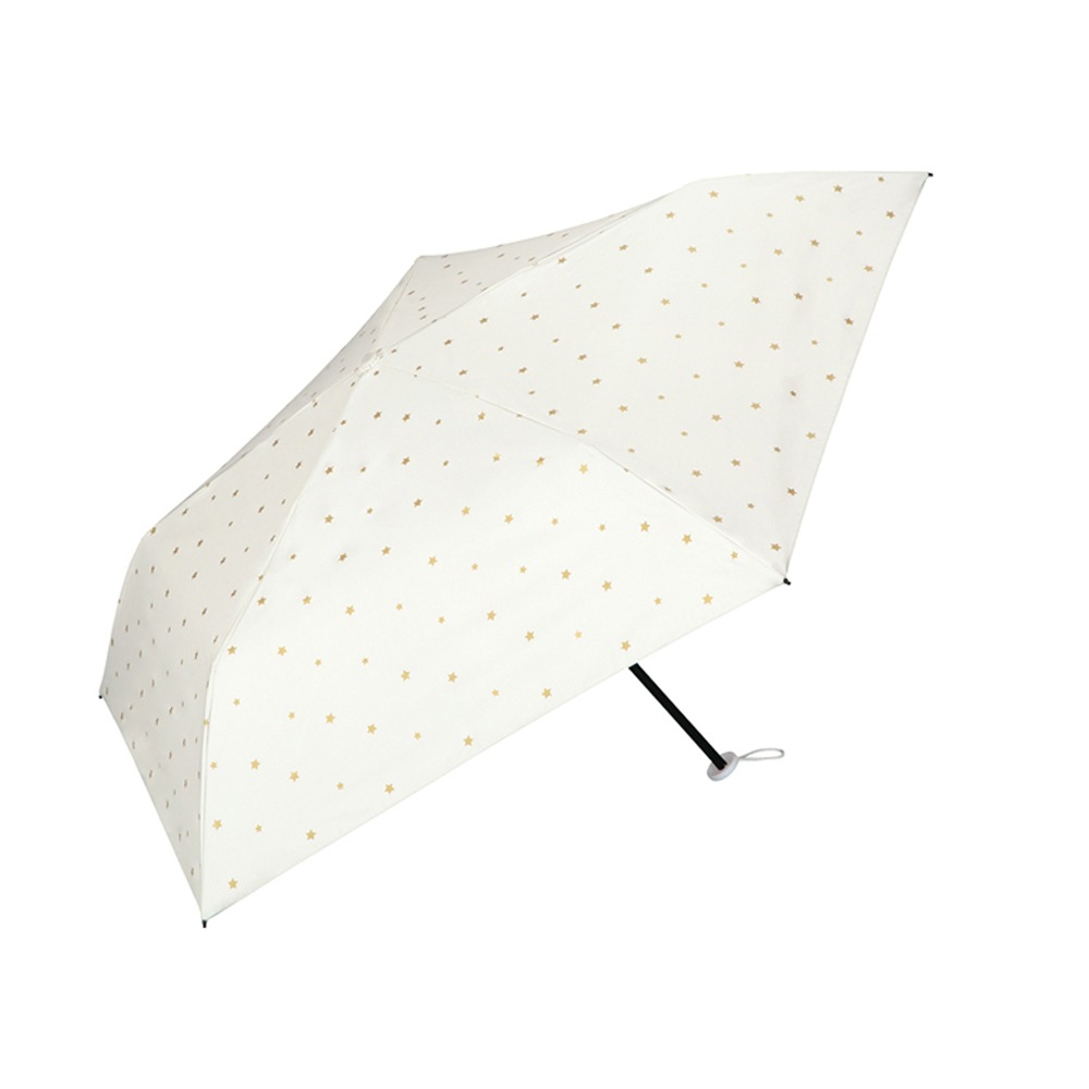 晴雨兼用傘 インサイドカラーtiny 折りたたみ傘 遮光 UV UVカット 紫外線 コンパクト 傘 日焼け対策 紫外線カット 梅雨 オシャレ かわいい プレゼント 軽量 シンプル 無地 カラフル オフホワイト ブラック 星 スター ベーシックカラー 星柄 超軽量