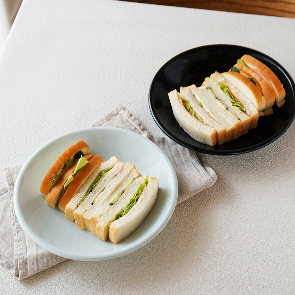 【YAMATSU STANDARD】24cm 深皿 皿 ワンプレート カレー パスタ サラダ 丸皿 プレート 皿  黒  青  ブラック  ライトブルー おしゃれ 収納 カフェ食器 シンプル 美濃焼 磁器 ポーセラーツ BPAフリー ギフト 業務用 軽い 日本製