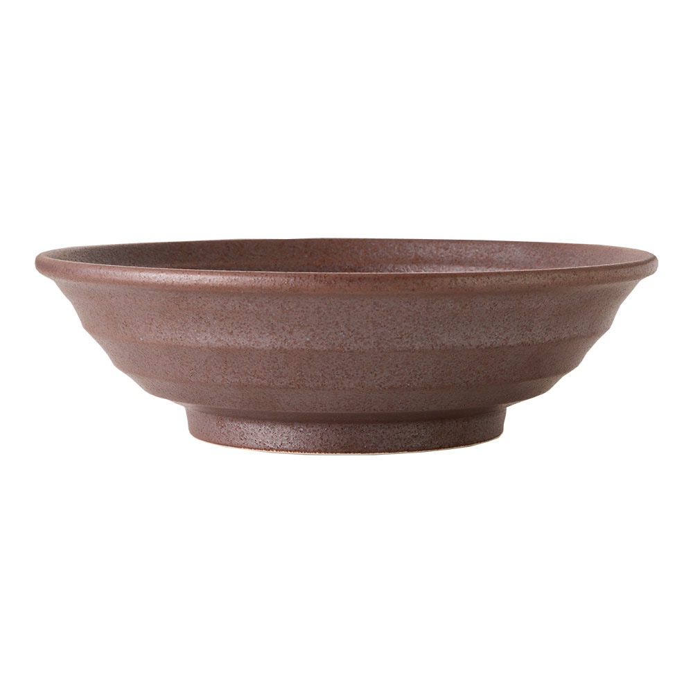 【YAMATSU STANDARD】【 鳴門 麺鉢 赤茶備前 】 24cm 23cm 丼