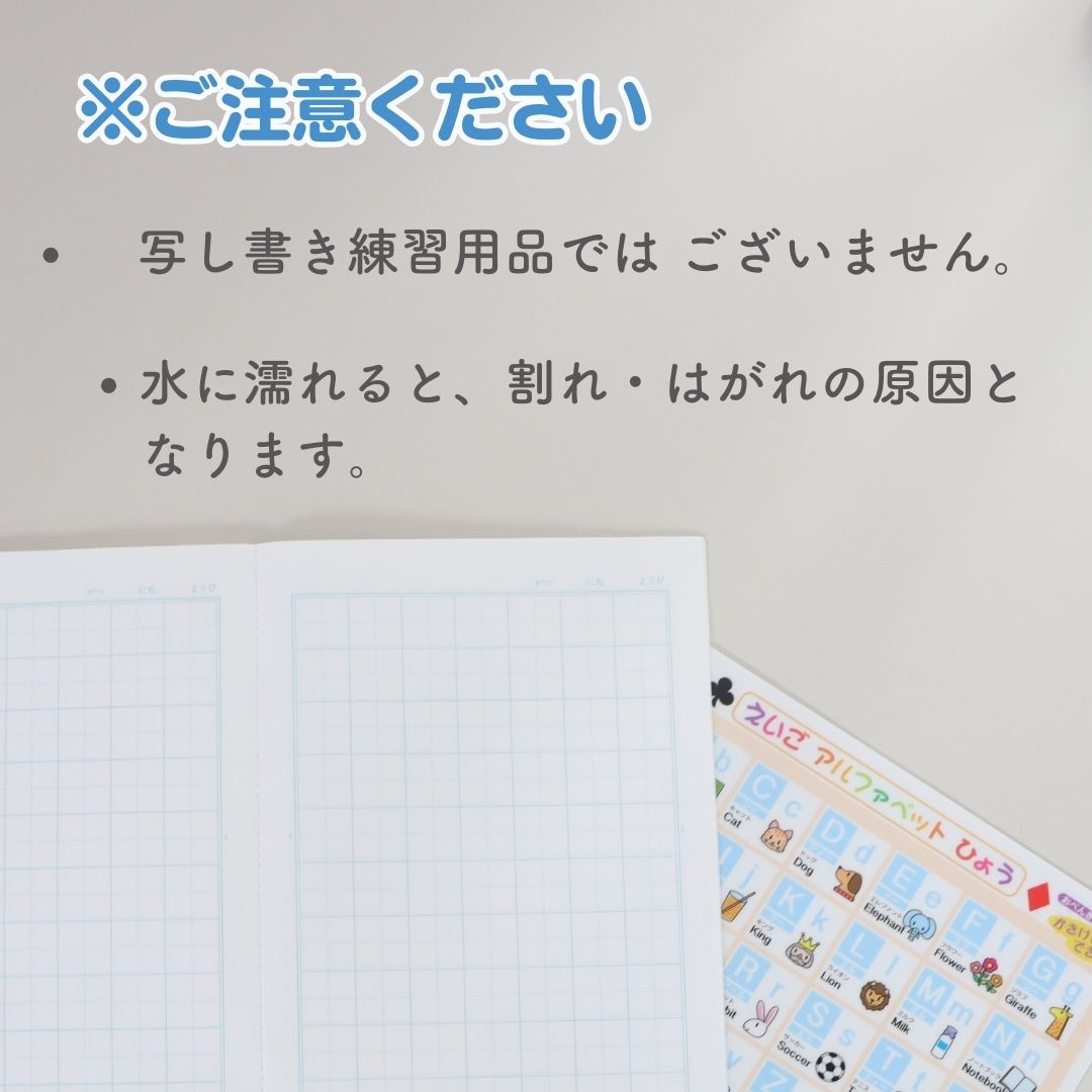 何度でも！書いて消せるお勉強下敷き《 書き消しできる下敷き アルファベット・ローマ字》