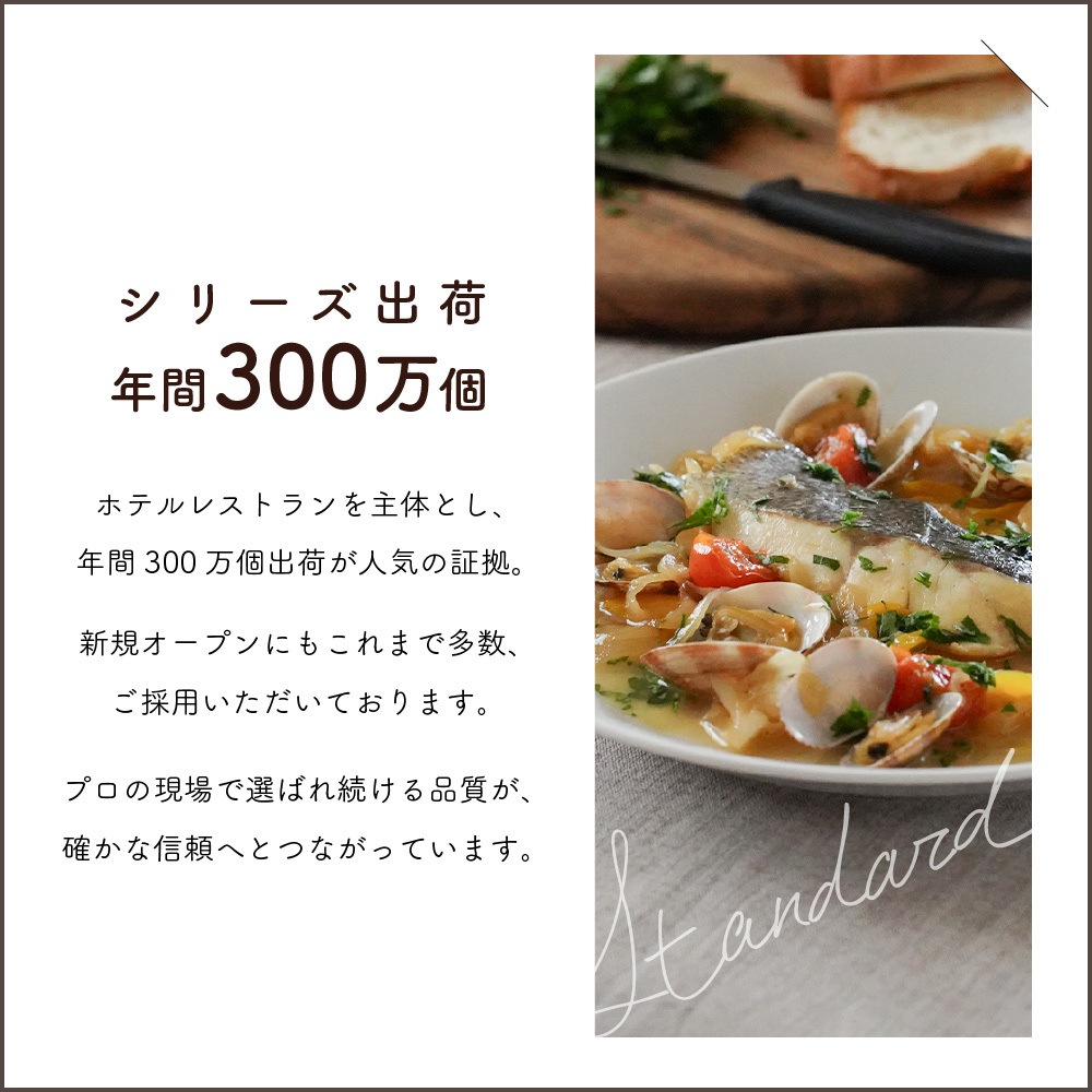 YAMATSU STANDARD】25cm 大皿 メイン皿 ディナー皿 丸皿