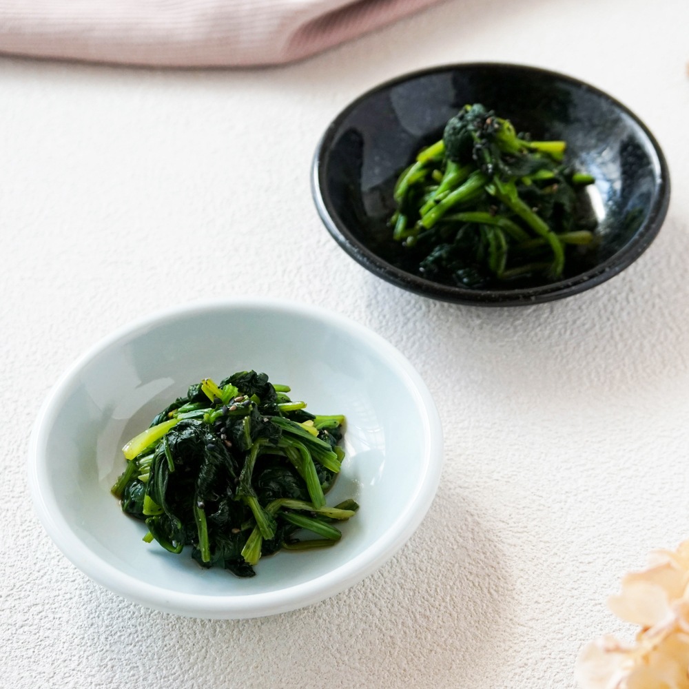 【YAMATSU STANDARD】13cm 深皿 皿 サラダ 丸皿 プレート 皿  黒  青  ブラック  ライトブルー おしゃれ 収納 カフェ食器 シンプル 美濃焼 磁器 ポーセラーツ BPAフリー ギフト 業務用 軽い 日本製