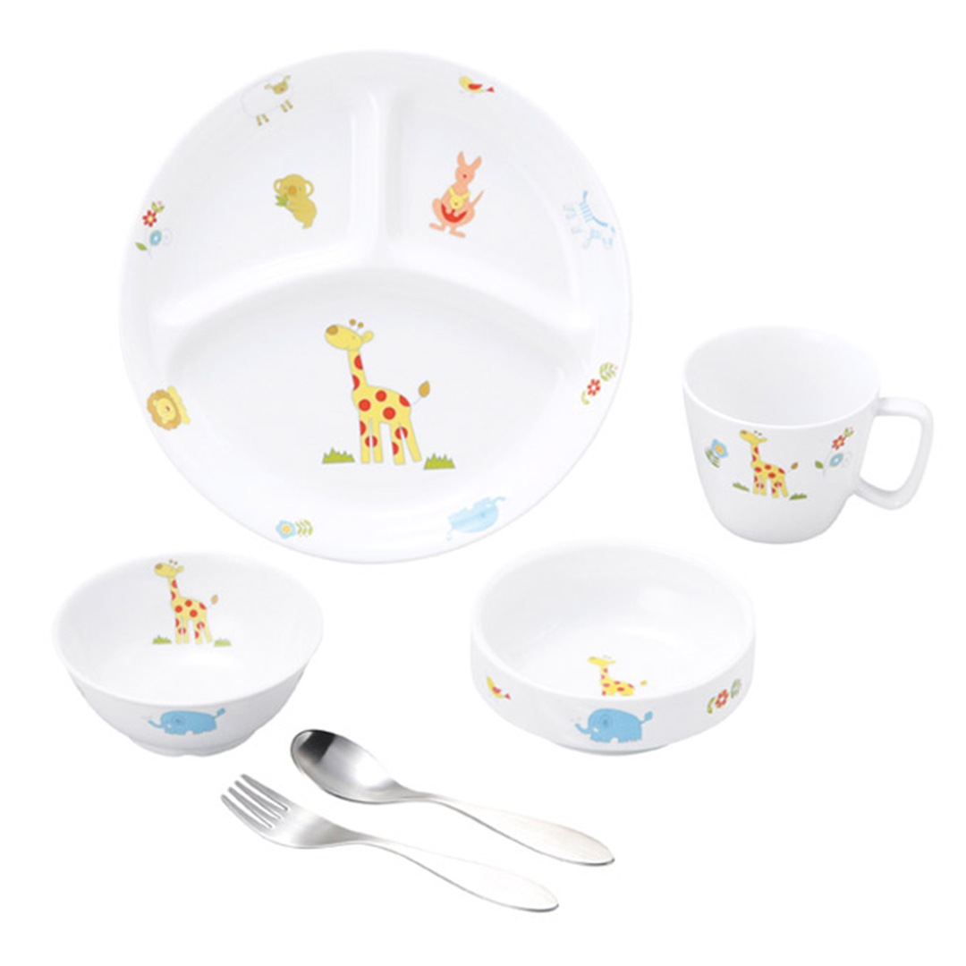 こども用食器4点&スプーンフォークセット【ギフト箱】
