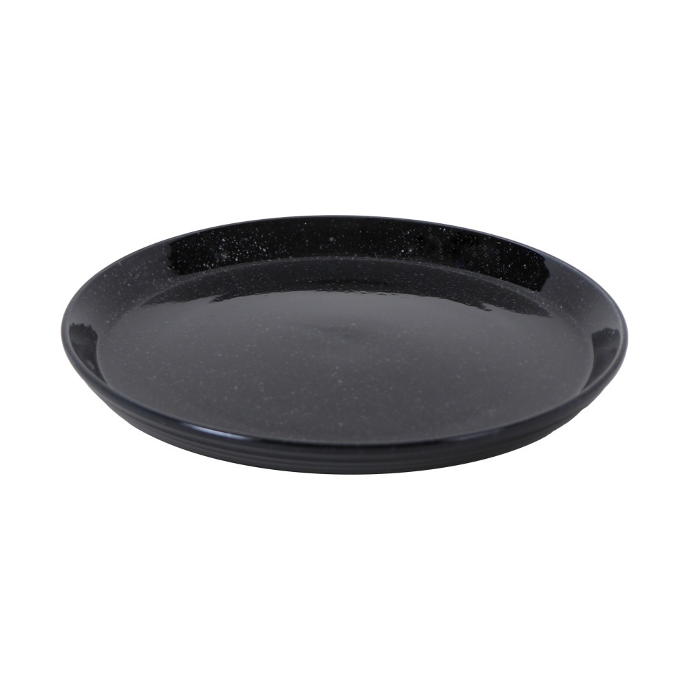 【YAMATSU STANDARD】19cm 中皿 ミート皿 シンプル 平皿 丸皿 プレート 皿 白 黒 ホワイト ブラック おしゃれ 収納 カフェ食器 シンプル 美濃焼 磁器 ポーセラーツ BPAフリー ギフト 業務用 軽い 日本製