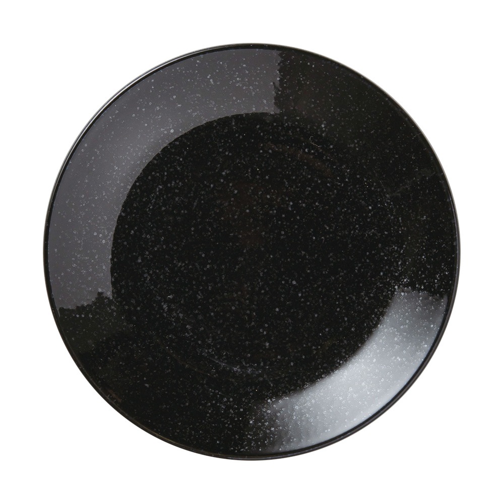 【YAMATSU STANDARD】21cm 浅皿 皿 ワンプレート カレー パスタ サラダ 丸皿 プレート 皿 白 黒 ホワイト ブラック おしゃれ 収納 カフェ食器 シンプル 美濃焼 磁器 ポーセラーツ BPAフリー ギフト 業務用 軽い 日本製