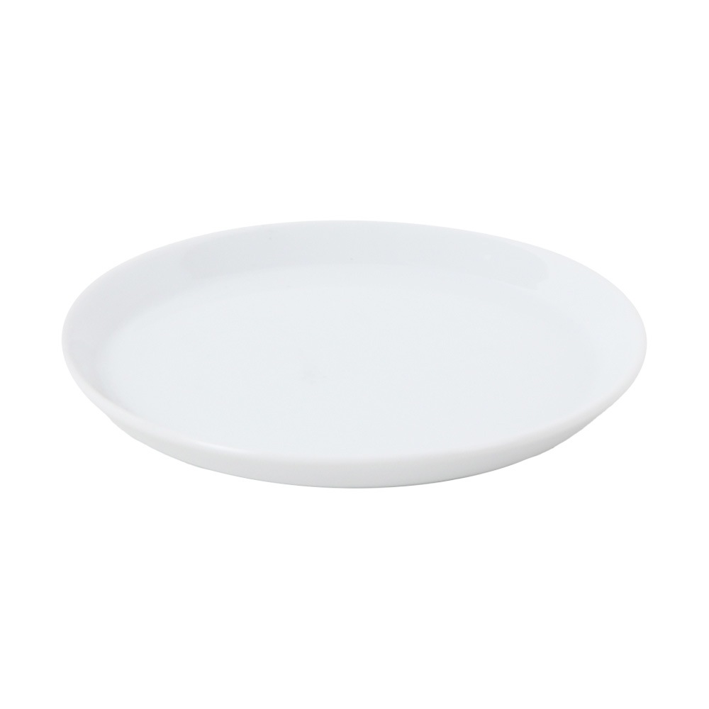 【YAMATSU STANDARD】16cm 小皿 平皿 取り皿 おやつ 丸皿 プレート 皿 白 黒 ホワイト ブラック おしゃれ 収納 カフェ食器 シンプル 美濃焼 磁器 ポーセラーツ BPAフリー ギフト 業務用 軽い 日本製