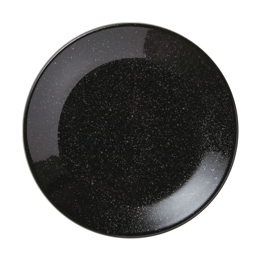 【YAMATSU STANDARD】19cm 浅皿 中皿 ワンプレート パスタ サラダ 丸皿 プレート 皿 白 黒  ホワイト ブラック  おしゃれ 収納 カフェ食器 シンプル 美濃焼 磁器 ポーセラーツ BPAフリー ギフト 業務用 軽い 日本製