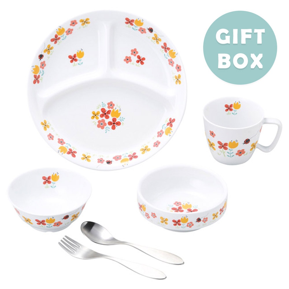 こども用食器4点&スプーンフォークセット【ギフト箱】