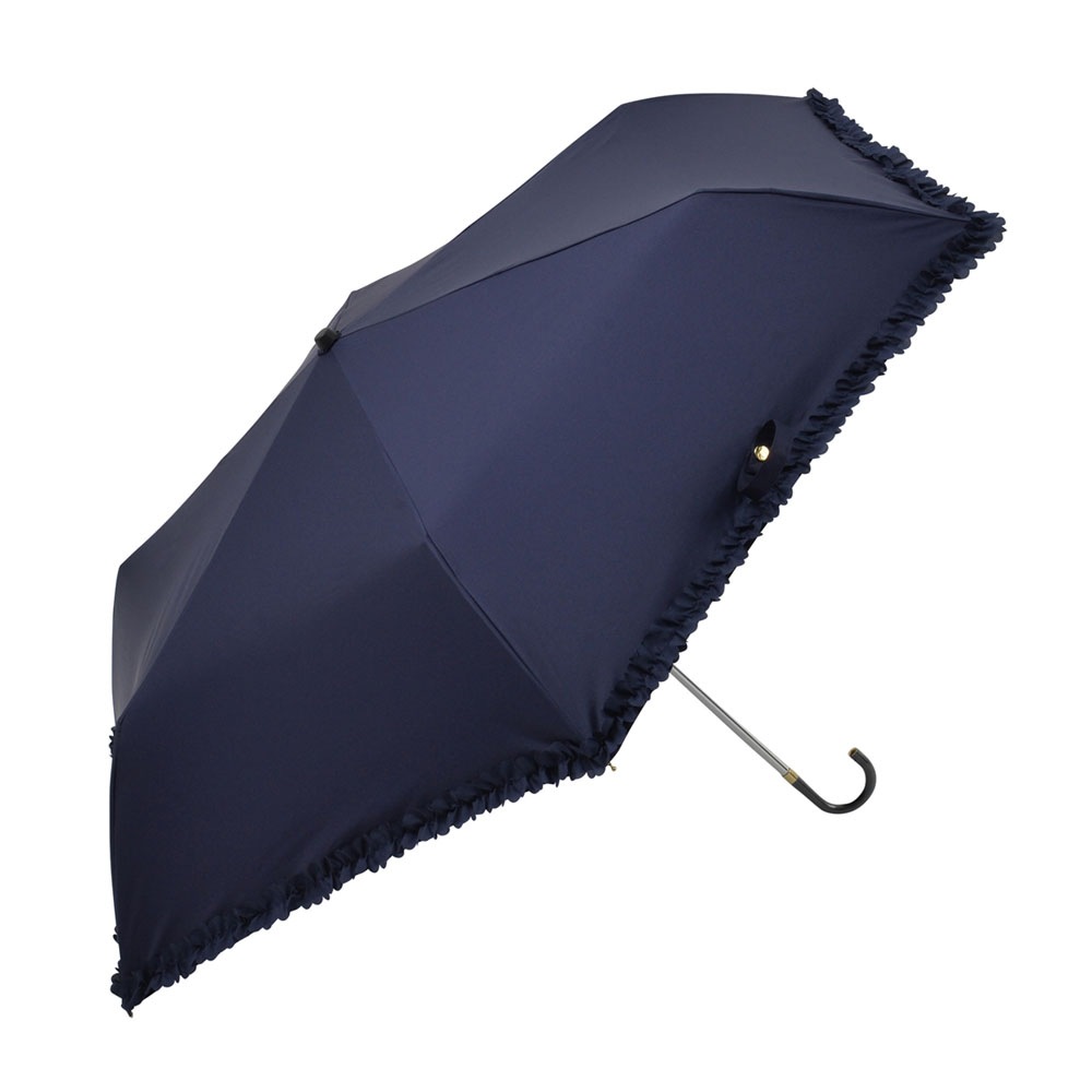 晴雨兼用傘フリル 折りたたみ傘 遮光 UV UVカット 紫外線 コンパクト 傘 日焼け対策 紫外線カット 梅雨 オシャレ かわいい プレゼント 軽量 シンプル 無地 カラフル ブラック ネイビー ホワイト ベージュ フリル フリル付き