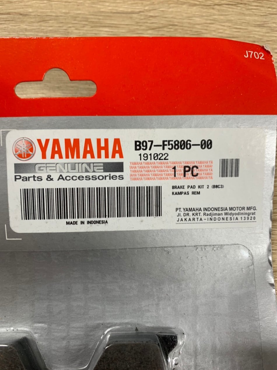 XSR155 リアブレーキパッド B97-F5806-00-BA@ | YAMAHA,XSR155