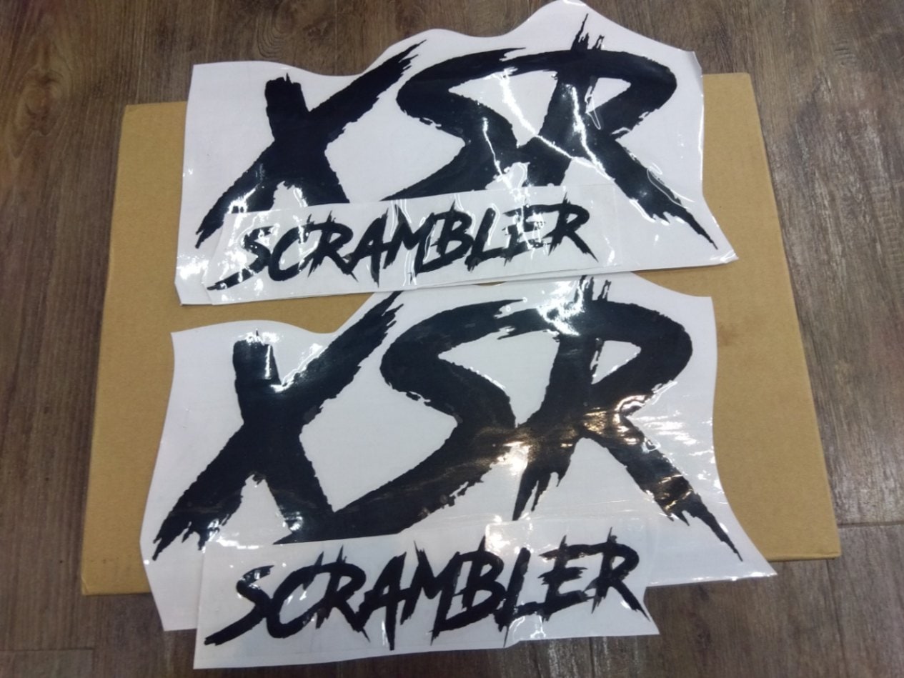 XSR155/125 SCRAMBLER STICKER （スクランブラー・ステッカー） BLACK