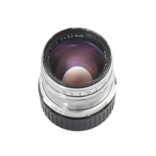 距離計式ライカMアダプター付カールツァイス製ゾナー50mmF1.5★Carl Zeiss Sonnar 1.5/50 with LeicaM adapter
