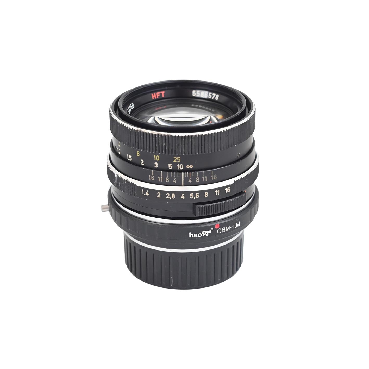 ローライQBM→ライカMアダプター付きカールツァイス製HFTプラナー50mm F1.4★Carl Zeiss HFT Planar 1.4/50 with LeicaM  adapter