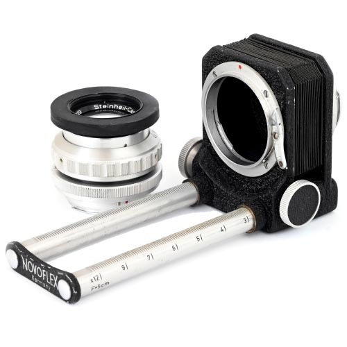 エキザクタマウント・ベローズ付シュタインハイル製カサール105mm F4.5★Steinheil Munchen Cassar4.5/105 with Exakta mount bellows