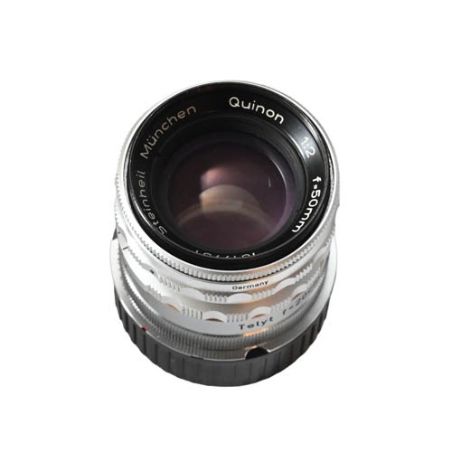 ライカMアダプター付きシュタインハイル製キノン50mm F2(ミラーレス仕様)★Steinheil Munchen  Quinon 2/50 with Leica M adapter
