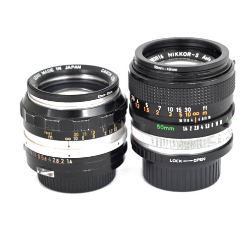 ニキャ・アート50mmF1.4とキャニ・アート50mmF1.4の2本セット＋アダプター(Bokeh Art Lens公認)★Set of NiCa-Art 50mmF1.4  & CaNi-Art50mmF1.4