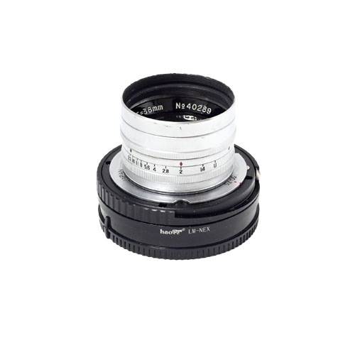 ソニーEアダプター付ライカM改造 帝国光学製ズノウ-エルモ・シネ38mmF1.1★Modified leicaM  Zunow-Elmo Cine 1.1/38 with Sony E helicoid adapter