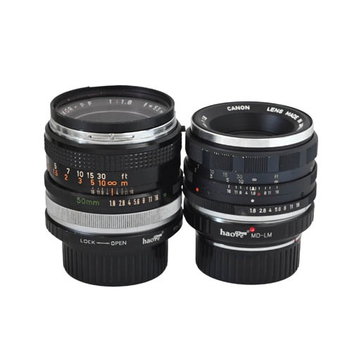 ミキャ・アート50mmF1.8とキャミ・アート50mmF1.8の2本セット＋ライカMアダプター★Set of MiCa-Art 1.8/50  & New CaMi-Art1.8/50