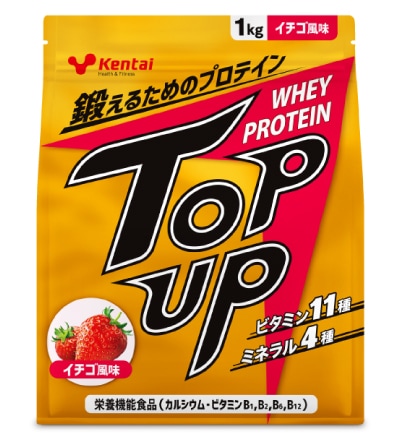 TOP UP ホエイプロテイン イチゴ風味 1kg