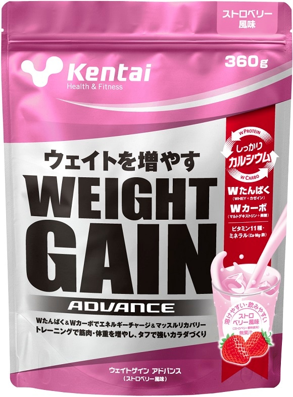 ウェイトゲインアドバンス ストロベリー風味360g