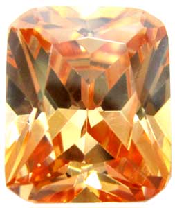 合成石長角(1個入) トパーズ 6×8mm：銀粘土や七宝などのクラフト材料