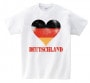 国旗ハートTシャツ【ドイツ】