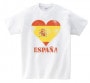 国旗ハートTシャツ【スペイン】