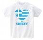 国旗ハートTシャツ【ギリシャ】