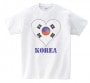 国旗ハートTシャツ【大韓民国】