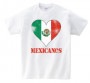 国旗ハートTシャツ【メキシコ】