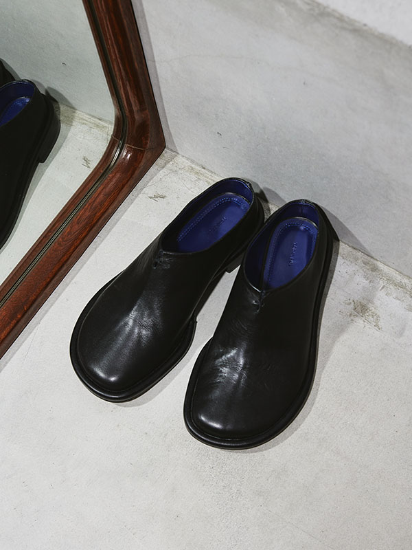 TODAYFUL Slide Leather Shoes|apricot online shop