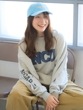 Ungrid  ルーズシルエットロゴスウェット　1125127020