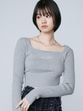 【SALE】EMODA ストーンクロップドニット　0425126701